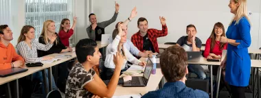 Studenten pabo lerarenopleiding basisonderwijs van de Marnix Academie