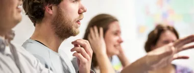 studenten in gesprek