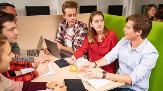 Studenten pabo lerarenopleiding basisonderwijs van de Marnix Academie
