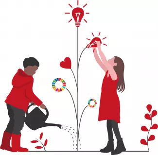 Leren sociaal te ondernemen - illustratie