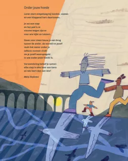 Kaar met gedicht Onder jouw hoede