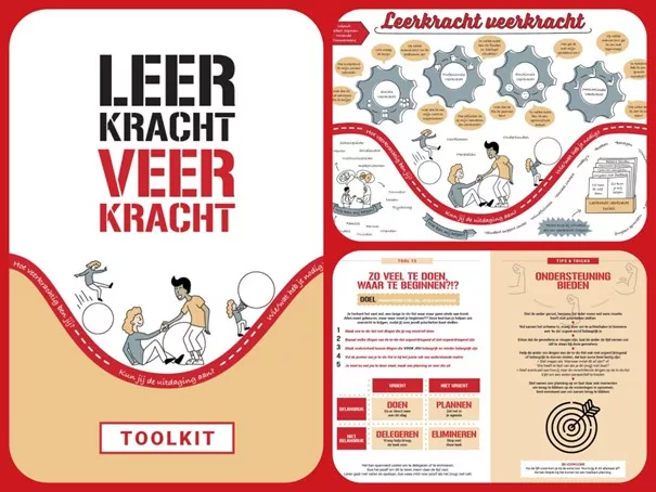 Illustratie zonder veerkracht geen leerkracht.